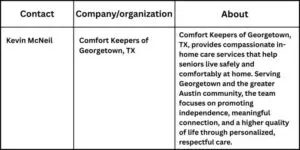 Comfort Keepers of Georgetown, TX, Announces Community Focus On Helping Seniors Live Safely At Home Longer Kevin McNeil 768x384 1 Comfort Keepers of Georgetown, TX, Announces Community Focus On Helping Seniors Live Safely At Home Longer